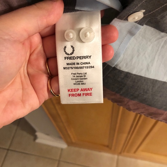 Fred Perry long sleeve button down shirt - Picture 4 of 4